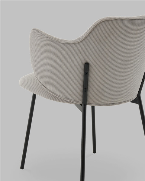 Изображение товара Стул Stool Group Джиннет / AV 315-LM81-9005 (велюр светло-серый)