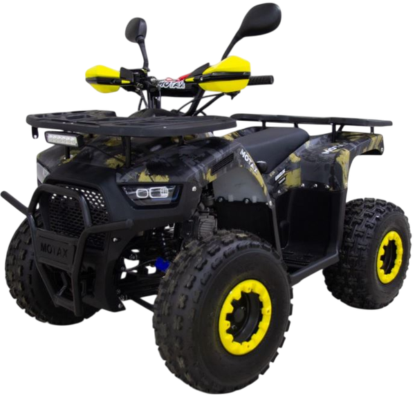 Изображение товара Квадроцикл Motax Grizlik Premium 125 (черный/желтый камуфляж)