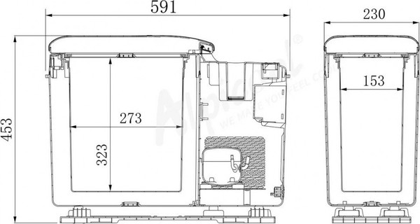 Изображение товара Автохолодильник Alpicool CF15 (12/24)