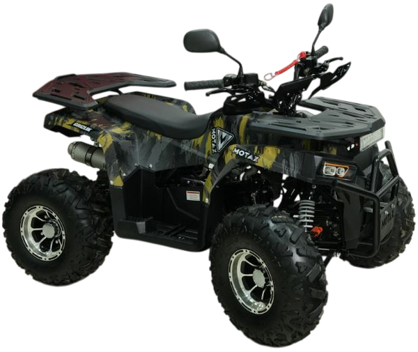 Изображение товара Квадроцикл Motax Grizlik Premium 150 (черный/желтый камуфляж)