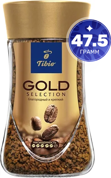 Изображение товара Кофе растворимый Tibio Gold Selection (47.5г)