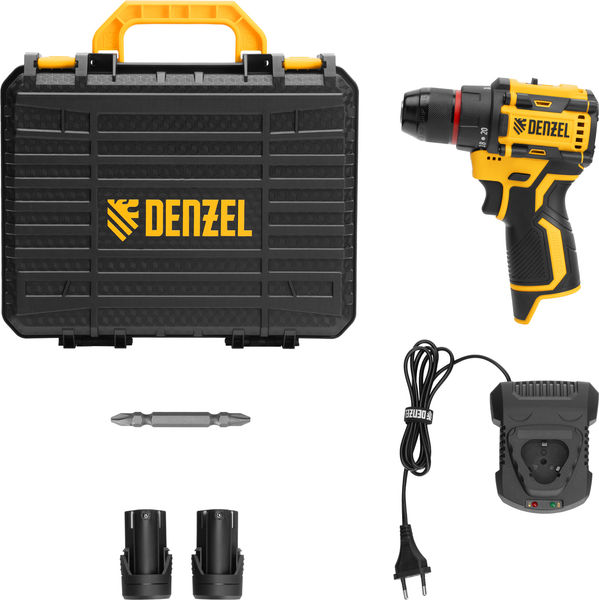 Изображение товара Аккумуляторная дрель-шуруповерт Denzel CDH-BL-12 / 26108