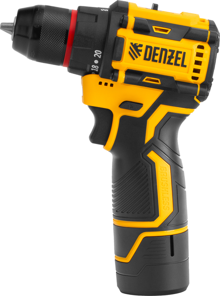 Изображение товара Аккумуляторная дрель-шуруповерт Denzel CDH-BL-12 / 26108