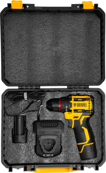 Изображение товара Аккумуляторная дрель-шуруповерт Denzel CDH-BL-12 / 26108