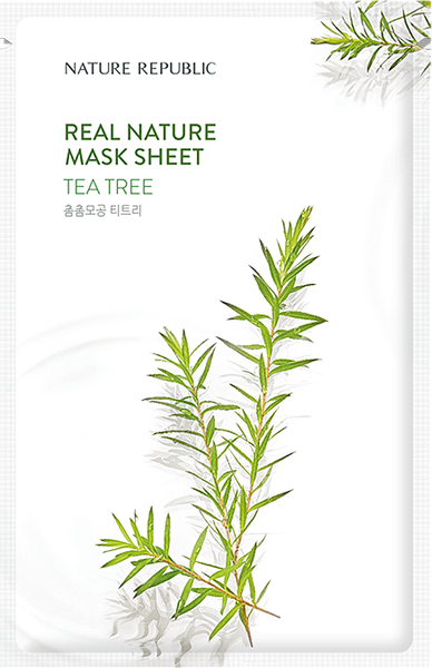 Изображение товара Маска для лица тканевая Nature Republic Real Nature Mask Sheet Tea Tree (23мл)