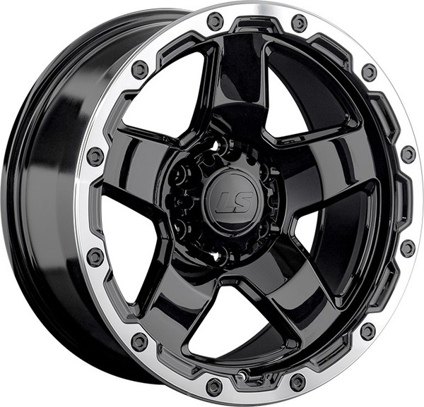 Изображение товара Литой диск LS wheels LS 1371 18x9.5" 6x139.7мм DIA 106.1мм ET 5мм BKL