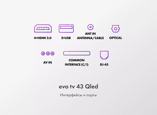 Изображение товара Телевизор Evo TV 43" QLED