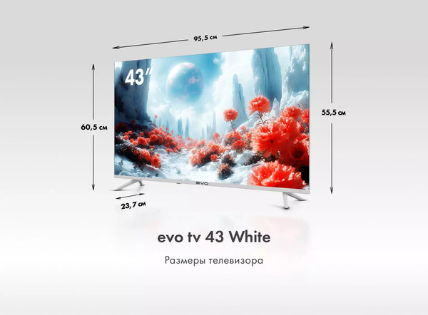 Изображение товара Телевизор Evo TV 43'' (белый)