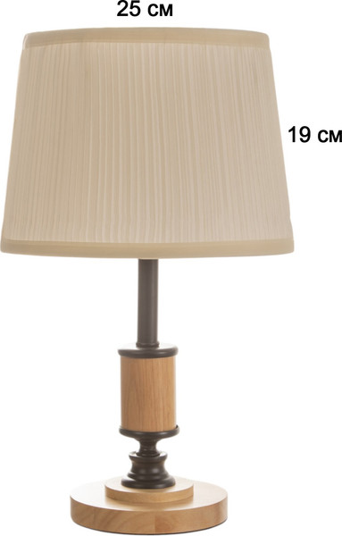 Изображение товара Прикроватная лампа Risalux Глори 10777309 (коричневый/черный/бежевый)