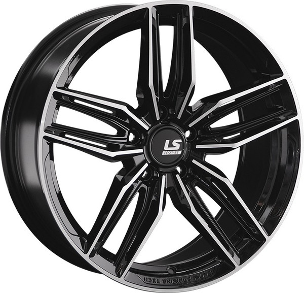 Изображение товара Литой диск LS wheels FlowForming RC54 18x8.5" 5x114.3мм DIA 67.1мм ET 40мм BKF