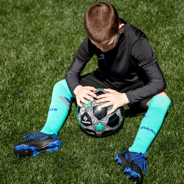 Изображение товара Гетры футбольные Ingame Взрослые FBA-022 усиленные (р-р 44-46, голубой)