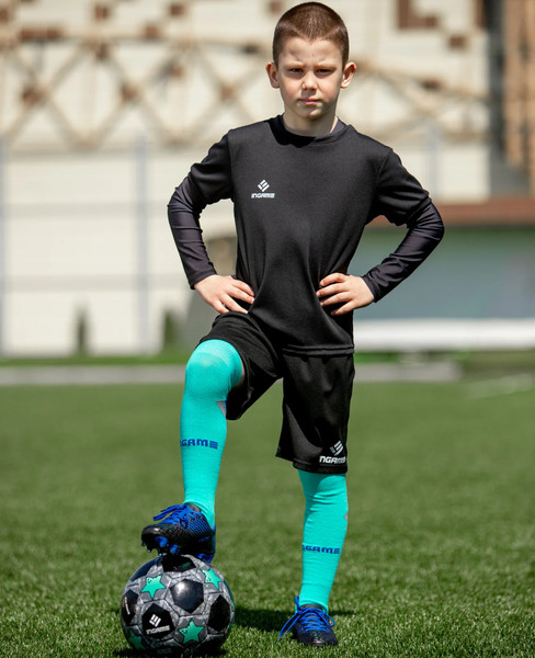 Изображение товара Гетры футбольные Ingame Взрослые FBA-022 усиленные (р-р 44-46, голубой)