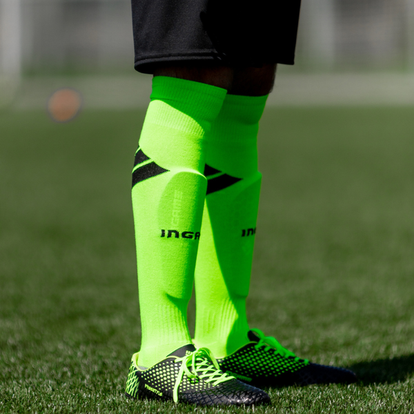 Изображение товара Гетры футбольные Ingame Взрослые FBA-022 усиленные (р-р 40-43, зеленый)