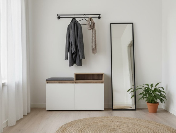 Изображение товара Тумба в прихожую Мебель-Класс Тайм-5/Бел-ДС