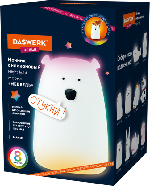 Изображение товара Ночник Daswerk Медведь / 238938