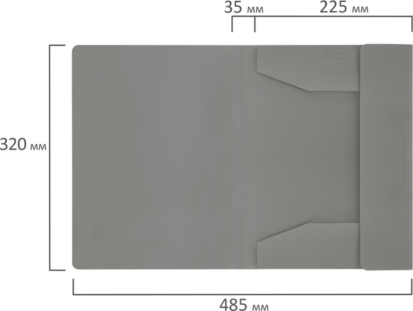 Изображение товара Папка для бумаг Brauberg Pixel / 273041 (серый)