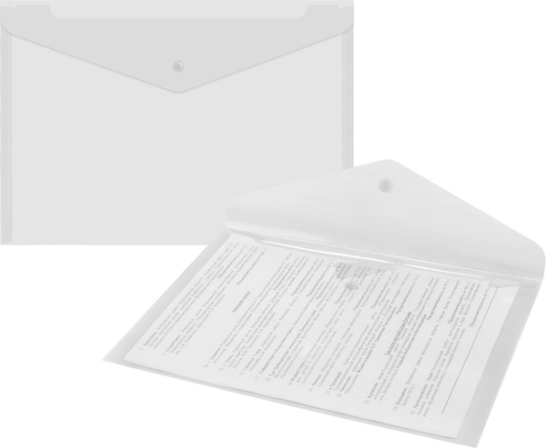 Изображение товара Папка-конверт Brauberg Universal / 273070 (прозрачный)