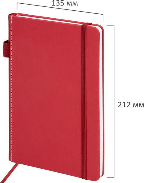 Изображение товара Ежедневник Brauberg Edge / 117147 (80л, красный)