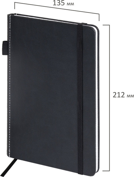 Изображение товара Ежедневник Brauberg Edge / 117145 (80л, черный)