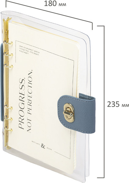 Изображение товара Блокнот Brauberg Fabulous / 116193 (80л, голубой)