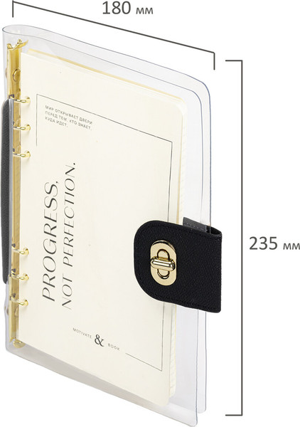 Изображение товара Блокнот Brauberg Fabulous / 116196 (80л, черный)