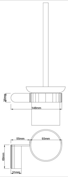 Изображение товара Набор аксессуаров для ванной и туалета Lauter 21SH1061 + 21SH1051 + 21SH110А1 + 21SH1151 + 21SH1111 (Chrome, 5 предметов)