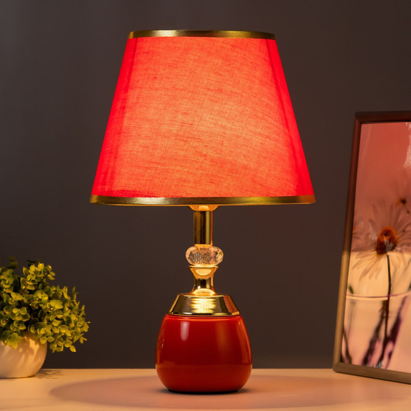 Изображение товара Прикроватная лампа Risalux Лейла 9809317 (красный/золото)