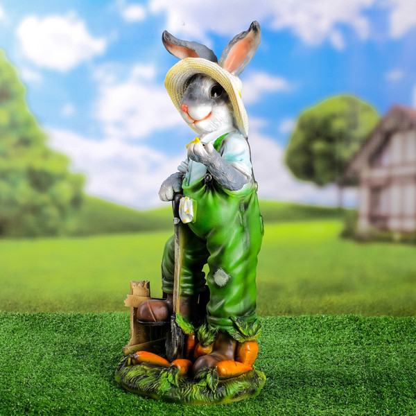 Изображение товара Фигурка для сада Хорошие сувениры Заяц-фермер / 7751166