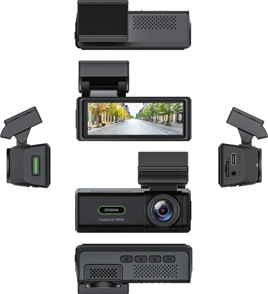 Изображение товара Автомобильный видеорегистратор Digma FreeDrive 940W