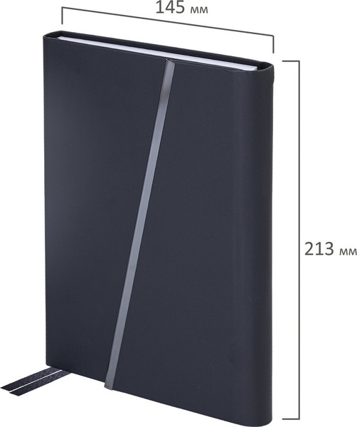 Изображение товара Ежедневник Brauberg Vogue / 116223 (160л, черный)