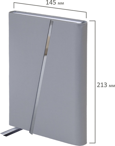 Изображение товара Ежедневник Brauberg Vogue / 116224 (160л, серый)