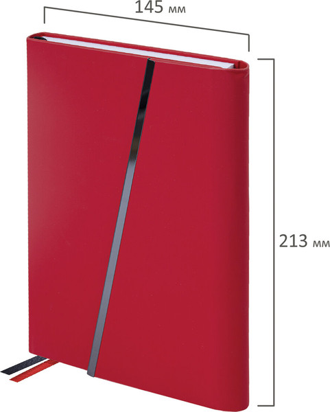 Изображение товара Ежедневник Brauberg Vogue / 116225 (160л, красный)