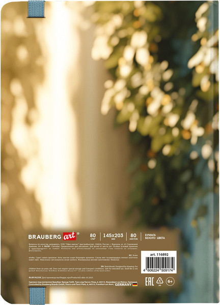 Изображение товара Скетчбук Brauberg Art. Эльфийка / 116892 (80л)