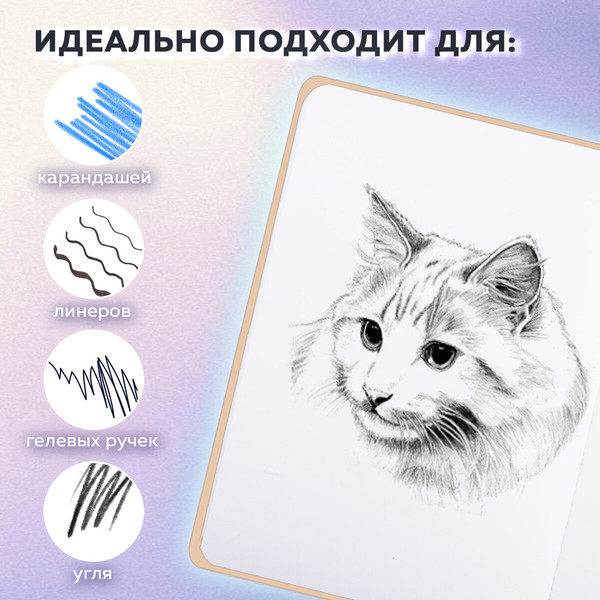 Изображение товара Скетчбук Brauberg Art. Don't Burn Out / 116893 (80л)