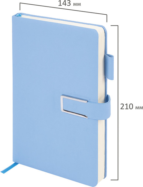 Изображение товара Ежедневник Brauberg Dainty / 117144 (160л, голубой)
