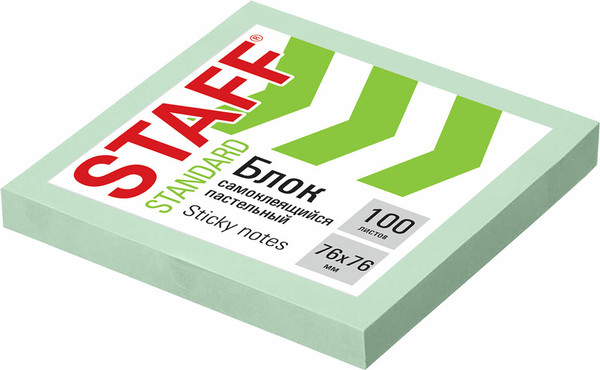 Изображение товара Блок для записей Staff Standard / 116575 (100л, зеленый)