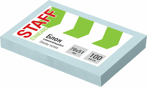 Изображение товара Блок для записей Staff Standard / 116582 (100л, голубой)