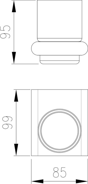 Изображение товара Набор аксессуаров для ванной Lauter 21SH57061 + 21SH57051 (Chrome, 2 предмета)