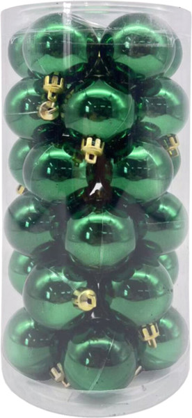Изображение товара Набор шаров новогодних Золотая сказка 592500 (30шт, зеленый)