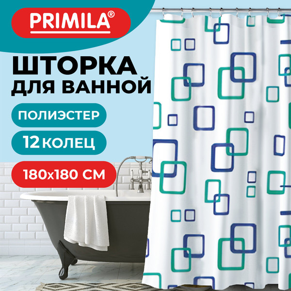 Изображение товара Шторка-занавеска для ванны Primila 700081 (180x180)