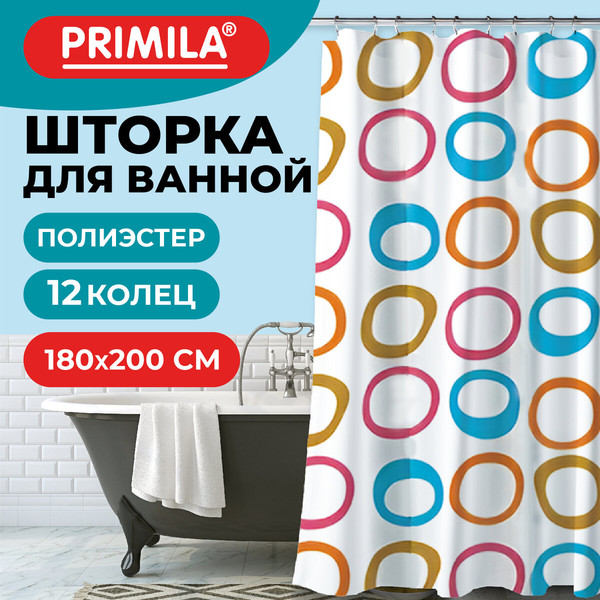 Изображение товара Шторка-занавеска для ванны Primila 700086 (180x200)