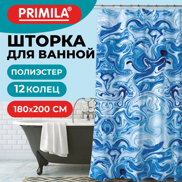 Изображение товара Шторка-занавеска для ванны Primila 700083 (180x200)
