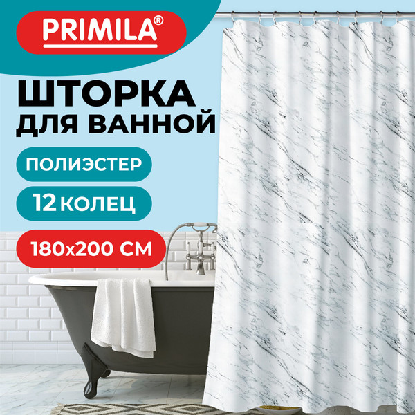 Изображение товара Шторка-занавеска для ванны Primila 700084 (180x200)