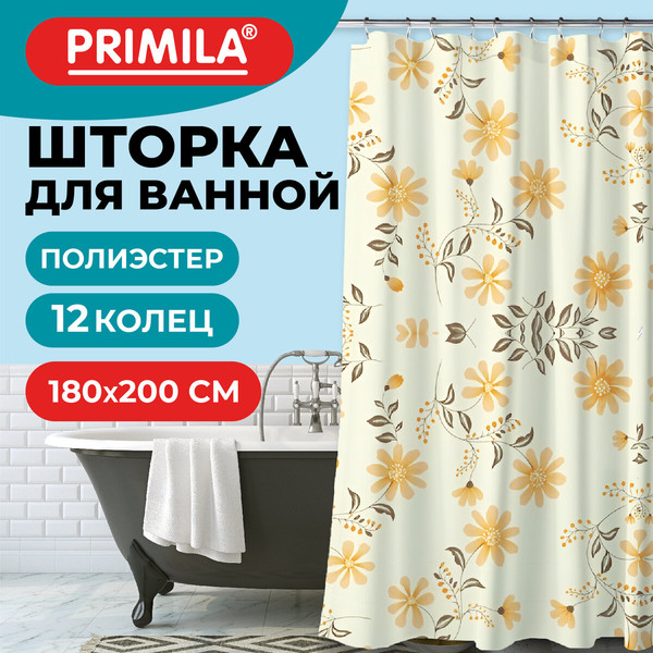 Изображение товара Шторка-занавеска для ванны Primila 700085 (180x200)