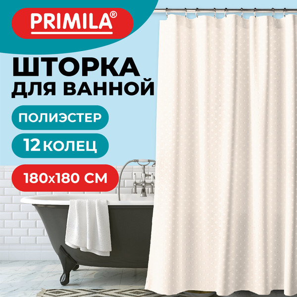 Изображение товара Шторка-занавеска для ванны Primila 700089 (180x180)