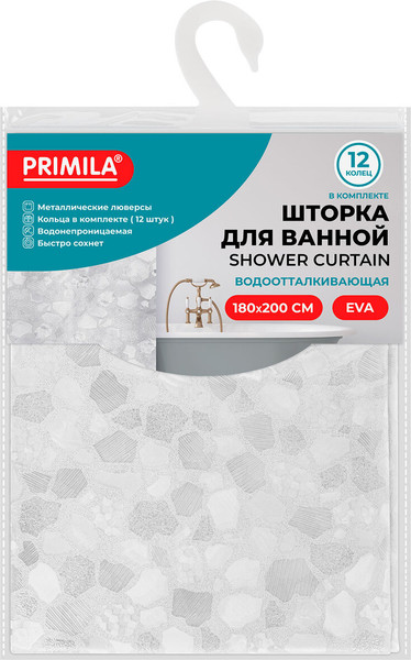Изображение товара Шторка-занавеска для ванны Primila 700099 (180x200)