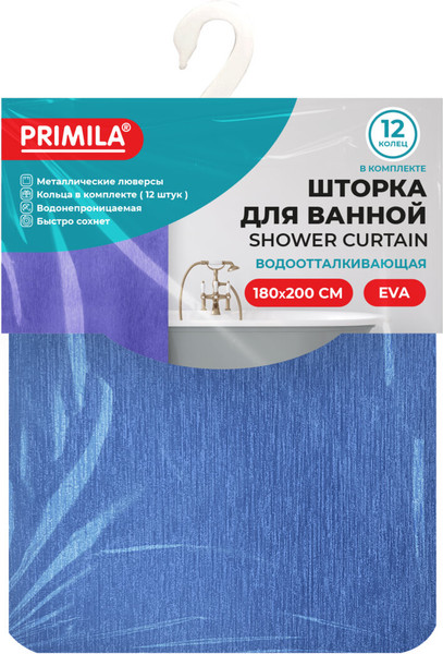 Изображение товара Шторка-занавеска для ванны Primila 700106 (180x200)