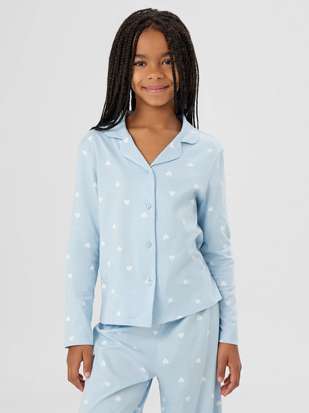 Изображение товара Пижама детская Mark Formelle 567754 (р.98-52, сердечки на голубом)
