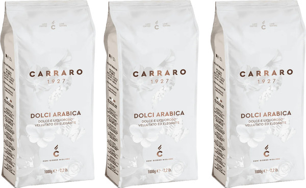 Изображение товара Кофе в зернах Carraro Dolci Arabica (3x1кг)