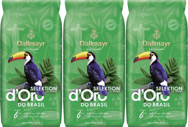 Изображение товара Кофе в зернах Dallmayr Selection do Brasil (3x1кг)